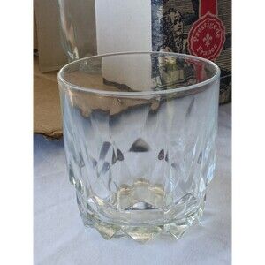 Vintage Prestige de France 8 Crystal Tumblers Original Box JG Durand France NEW